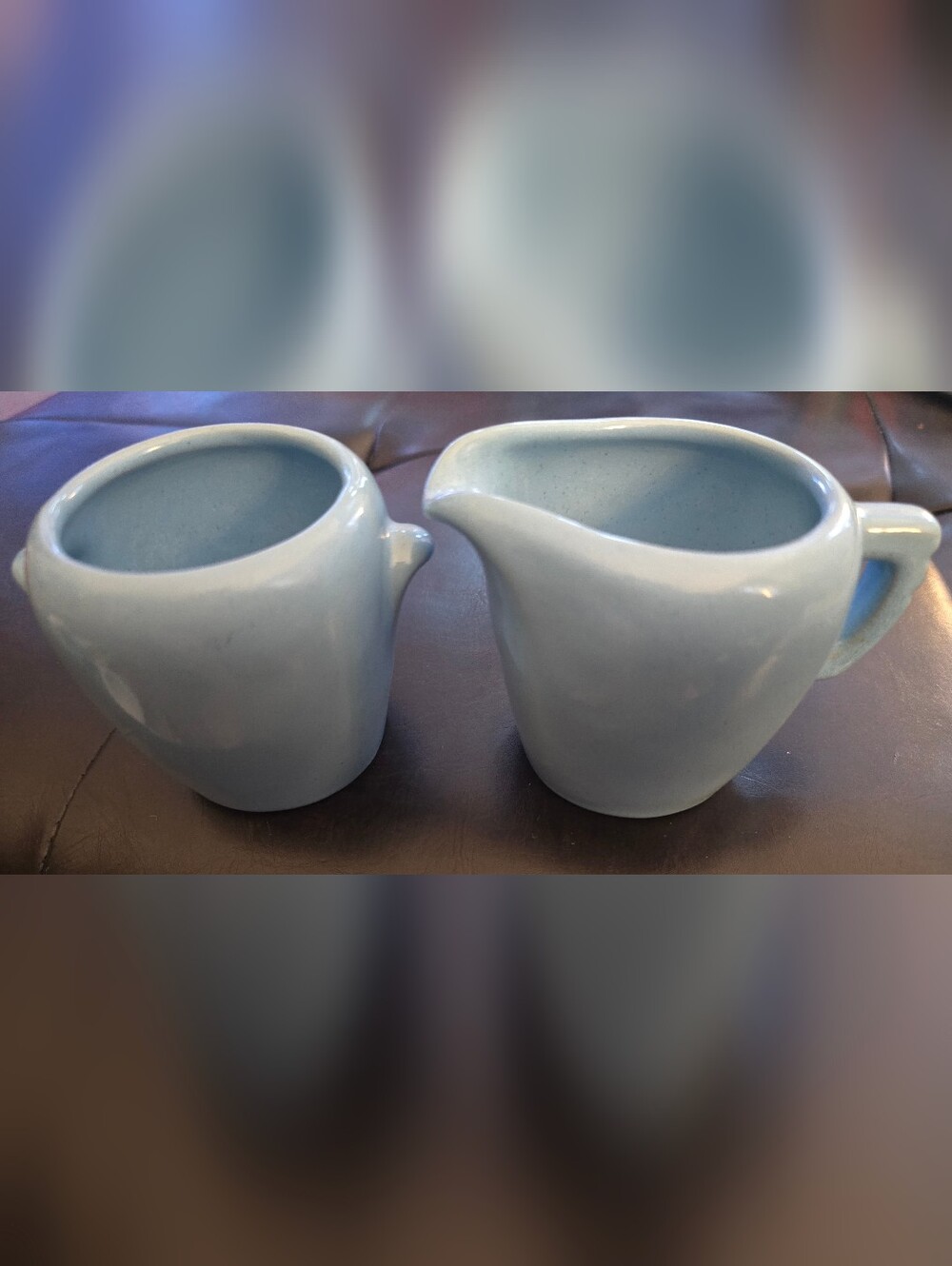 Vintage Frankoma Creamer & Sugar Bowl